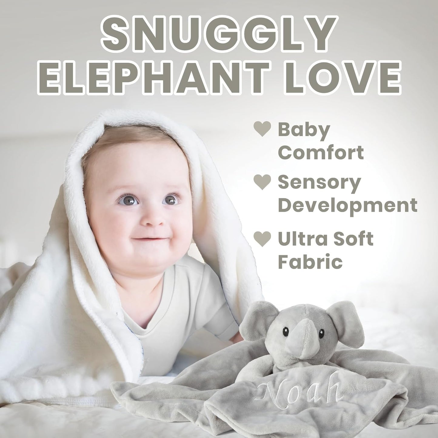 Baby Box Shop - Presentes personalizados para meninos, presente ideal para batizado: cobertor de lã, Baby Box Shop - 5 itens essenciais para recém-nascidos, ideais como presentes para chá de bebê e batizado, panos de musselina e presentes