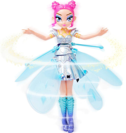 HATCHIMALS Pixies, Crystal Flyers Rainbow Glitter Idol Magical Flying Toy Doll Lights, brinquedos infantis para meninas de 6 anos ou mais