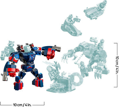 LEGO ǀ Marvel Vingadores: Ultimato Thor vs. Chitauri - Brinquedo de Construção com um Robô, Figura de Gorila e 7 Minifiguras, incluindo Thor, Rocket e Patriota de Ferro - Presente de Super-Herói para Meninos a partir de 8 Anos - 76322