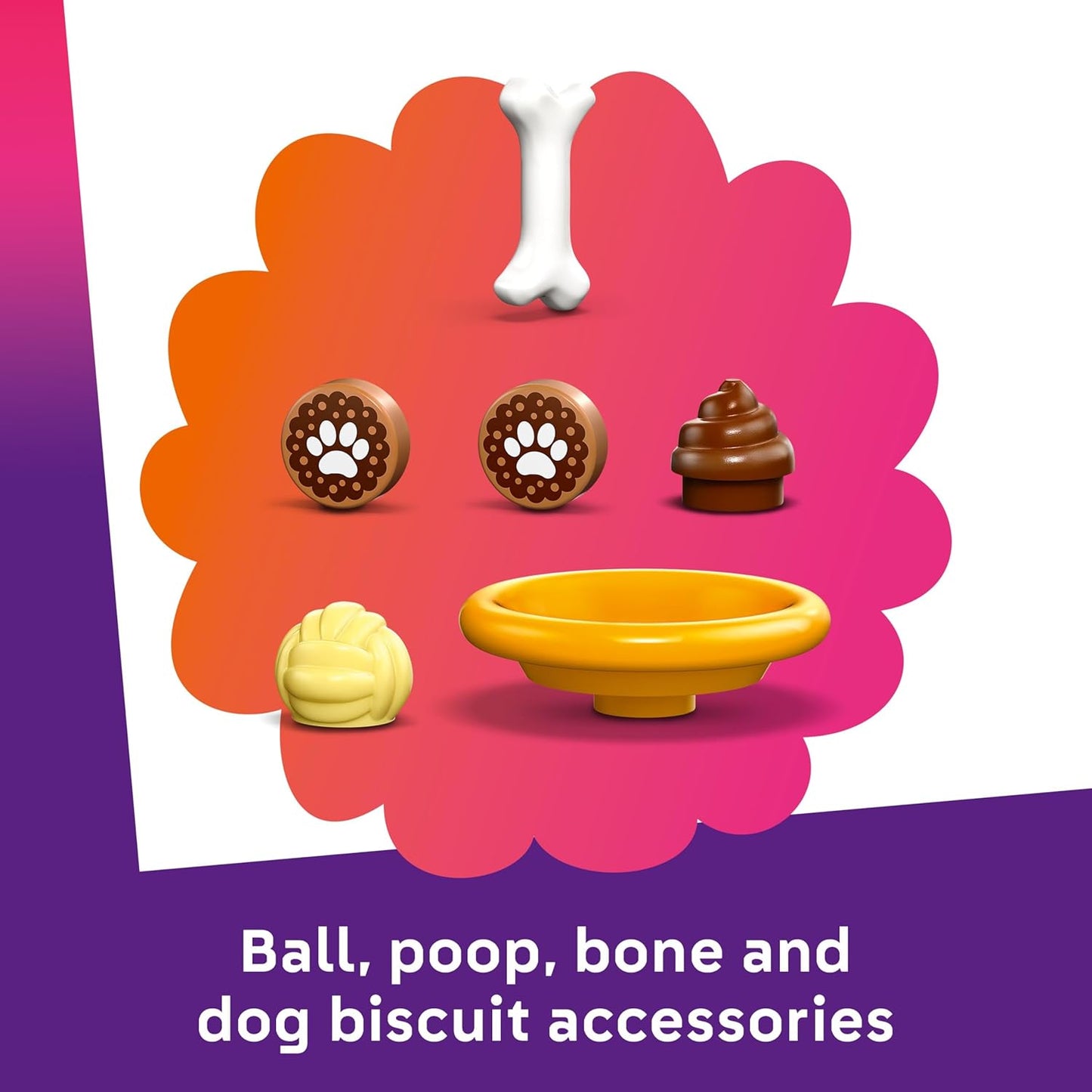 LEGO Brinquedo de playground Friends para filhotes de 4 anos ou mais - inclui um parque com escorregador, 2 minibonecas e 3 bonecos de cachorro - Ideia criativa para presente - 42665