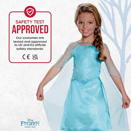 DISGUISE  Traje oficial da Disney Frozen Elsa, vestido de princesa para meninas