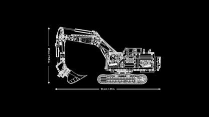 LEGO Technic Escavadeira Híbrida Volvo EC500 - Kit de Modelo de Veículo de Construção Motorizado para Adultos - Inclui Braço Articulado e Esteiras, além de Ferramentas de Martelo e Pá - Ideia de Presente - 42215
