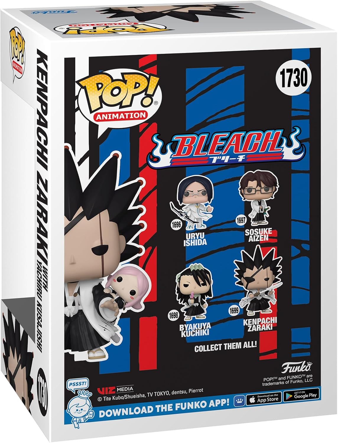 Funko POP! Animation: BLEACH - Kenpachi com Yachiru - Bleach - Figura de vinil colecionável - Ideia para presente - Produtos oficiais - Brinquedos para crianças e adultos - Fãs de anime