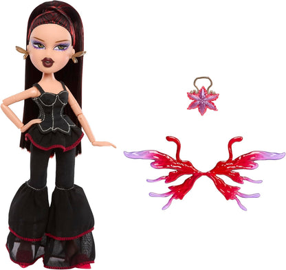 Bratz Fashion Pixiez Lina - Boneca colecionável de fantasia com roupas e acessórios de verdade. As asas se transformam em um anel.