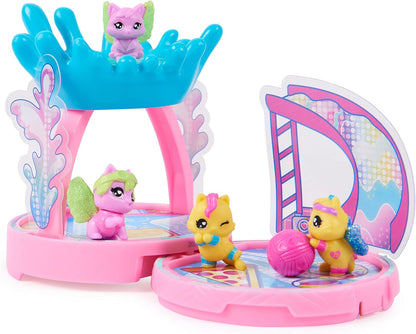 HATCHIMALS CollEGGtibles, Rainbow-cation Playdate Pack, Egg Playset Toy com 4 personagens e 2 acessórios (o estilo pode variar), brinquedos infantis para meninas