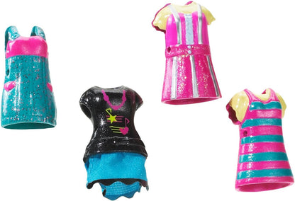 Polly Pocket – T1217 – Conjunto Mini-Poupée e Acessórios Roupa Electropop – Polly + esquilo P