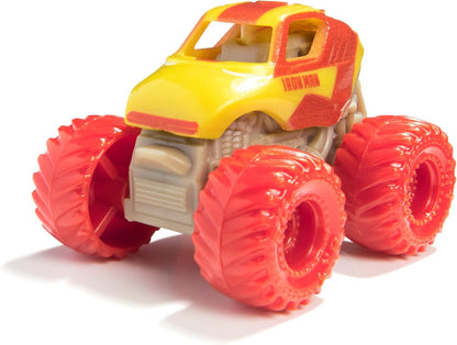 Monster Jam, Marvel Mini Pacote Oficial com 5 Miniaturas e Caminhão Monstro Colecionável Misterioso, Escala 1:87, Brinquedos Surpresa para Crianças a partir de 3 Anos