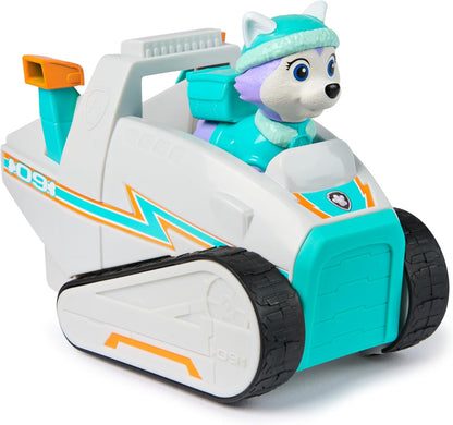 Paw Patrol Caminhão limpa-neve do Everest, brinquedo com figura colecionável, brinquedo sustentável para crianças a partir de 3 anos.