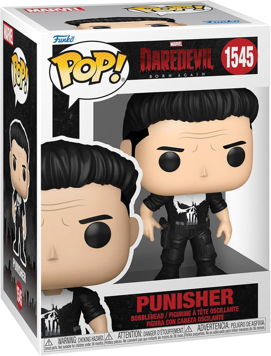 Funko Pop! Marvel: Demolidor Renascido - Justiceiro - Figura de vinil colecionável - Ideia para presente - Produtos oficiais - Brinquedos para crianças e adultos - Fãs de TV - Figura modelo para colecionadores e exposição