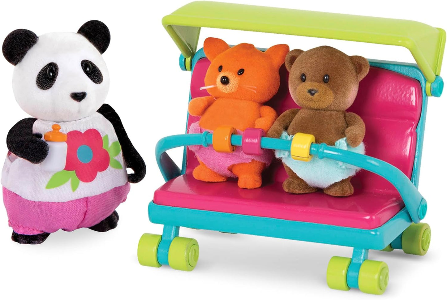 Li'l Woodzeez WZ6702Z Pla Variety Li'l Woodzeez - Conjunto de 20 peças para sala de aula e playground com móveis e acessórios escolares - brinquedos em miniatura e conjuntos de jogos para crianças de 3 anos ou mais, multicolorido, M