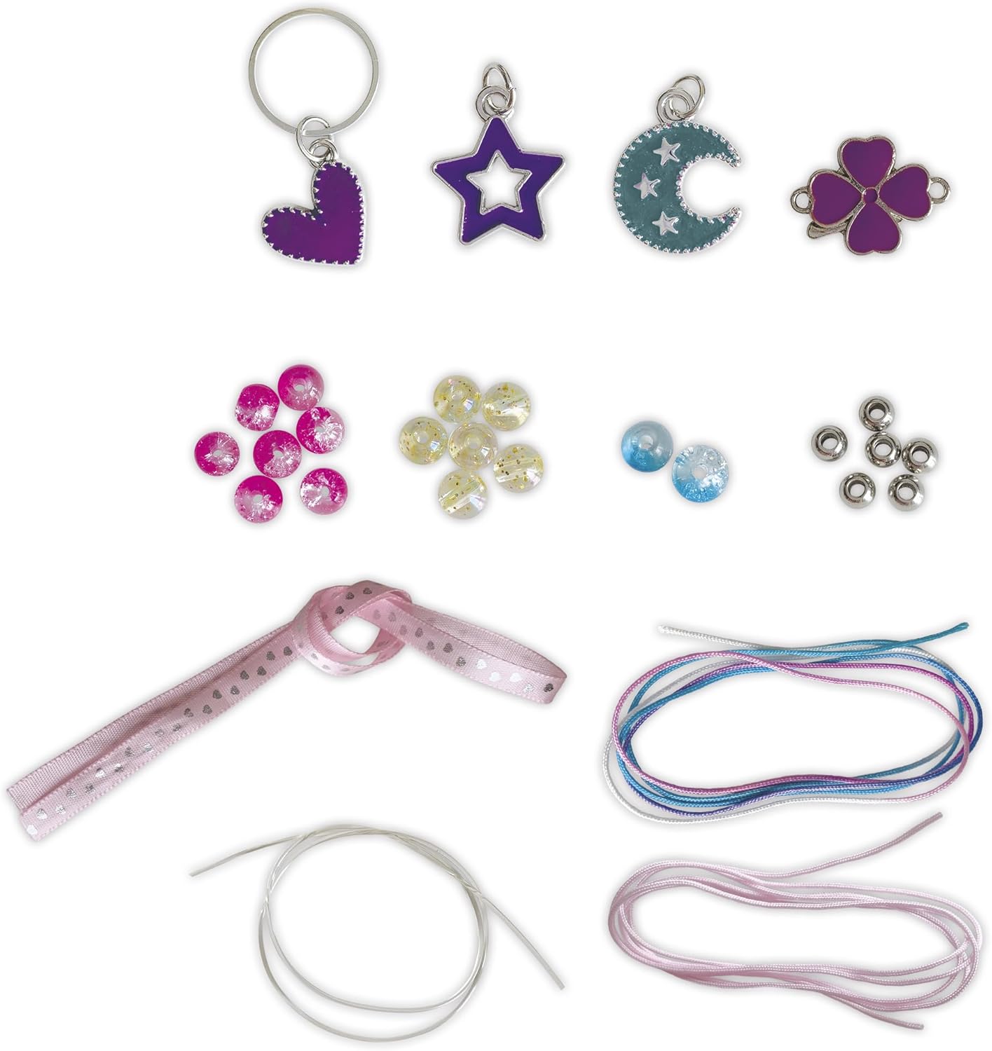 Janod - 4 Humores de Joias para Criar - Muda de Cor ao Contato com a Pele - Kit de Lazer Criativo - Atividade Manual para Crianças - A partir de 6 Anos - J09182