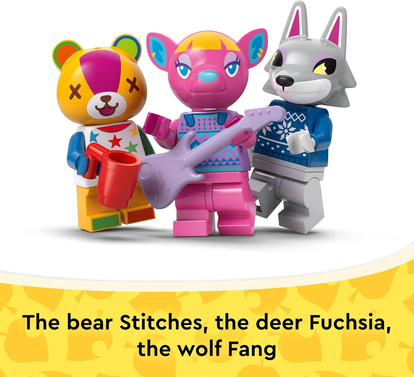LEGO Animal Crossing Casas Criativas: Estações da Diversão - Brinquedo 2 em 1 com 2 modelos de casas e minifiguras do Stitches, Fuchsia e Fang - Presente para fãs e meninas a partir de 7 anos - 77057
