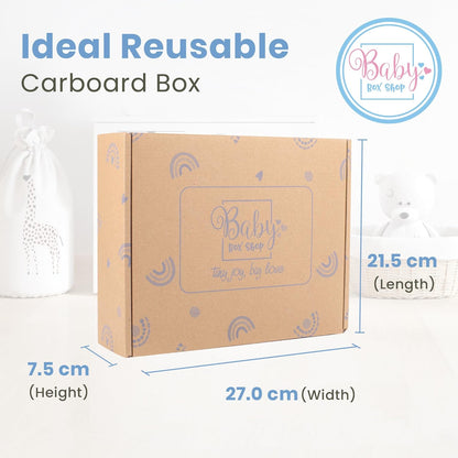 Baby Box Shop - Presentes personalizados para bebês unissex - Manta de bebê personalizada bege, azul, rosa e body de bebê personalizado com ursinho de pelúcia para bebê, ideal como presente de chá de bebê unissex e presente de batizado