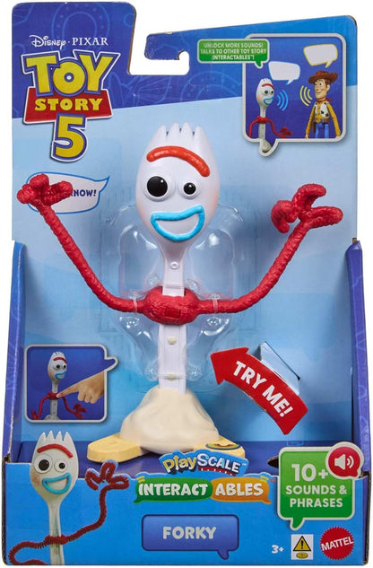 Mattel Disney e Pixar Toy Story 5 Figuras Interativas Falantes, Escala de 7 Polegadas, Frases do Filme e Interagem com Outras Figuras na Fila, Personagens Variados, JKV29