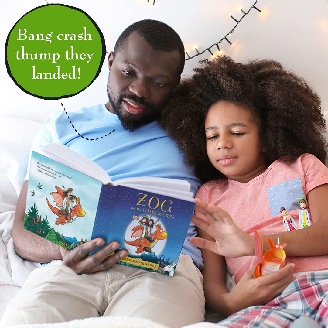 WOW! STUFF Zog e os Doutores Voadores - Conjunto de Histórias | Bonecos de Ação Articulados Colecionáveis | Brinquedos e Presentes Oficiais da Julia Donaldson e Axel Scheffler Books and Films