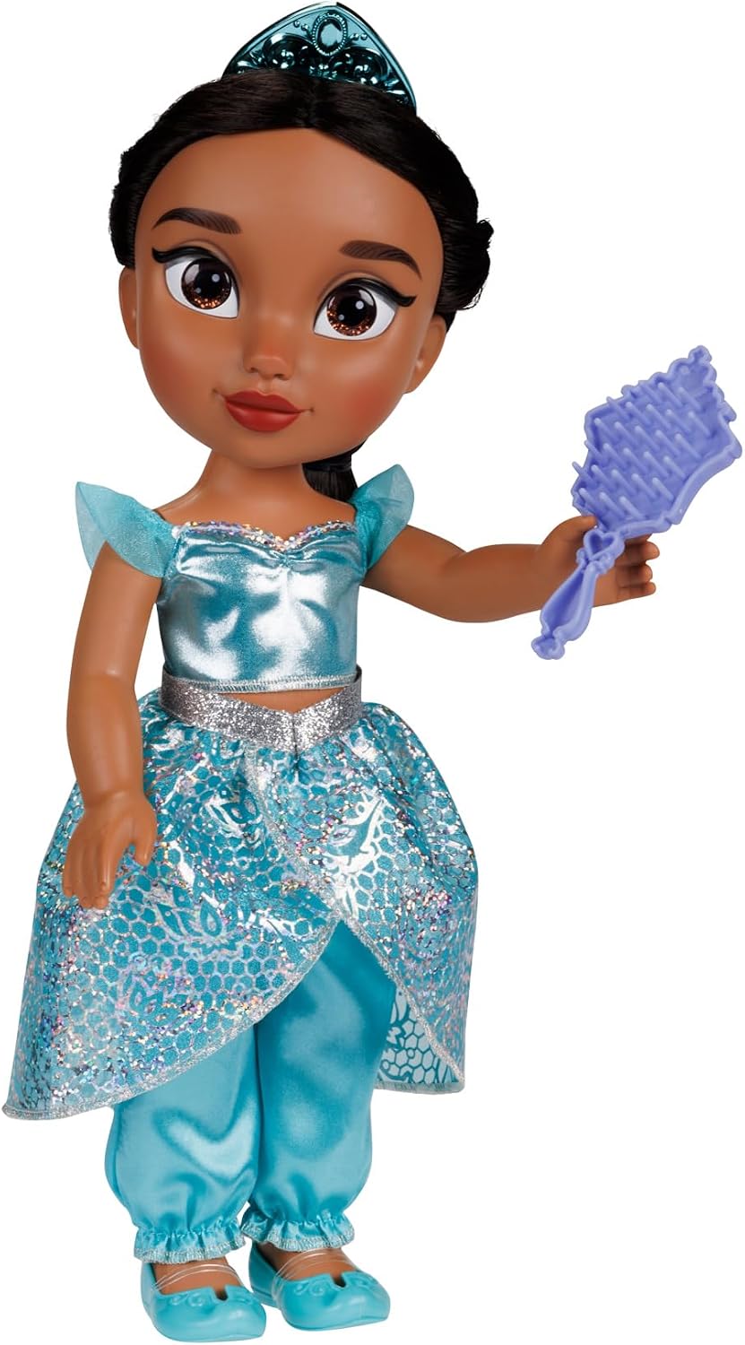 Disney Boneca Princess My Friend Jasmine 35 cm – Disney 100 Anos de Magia, Traje Platinum