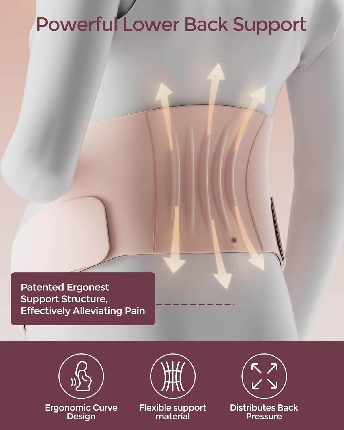 momcozy Faixa de suporte para barriga de gestante, faixa de suporte para barriga de maternidade CozySupport Ergonest, cinto de gravidez invisível para costas, abdômen e cintura.