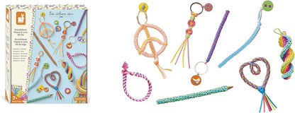 Janod - Scoubidous to Create - 50 fios de 90cm - Entre 11 e 14 Criações - Kit Lazer Criativo Infantil - Faça Você Mesmo - Desenvolvimento Criatividade e Concentração - A partir dos 7 anos - J09160