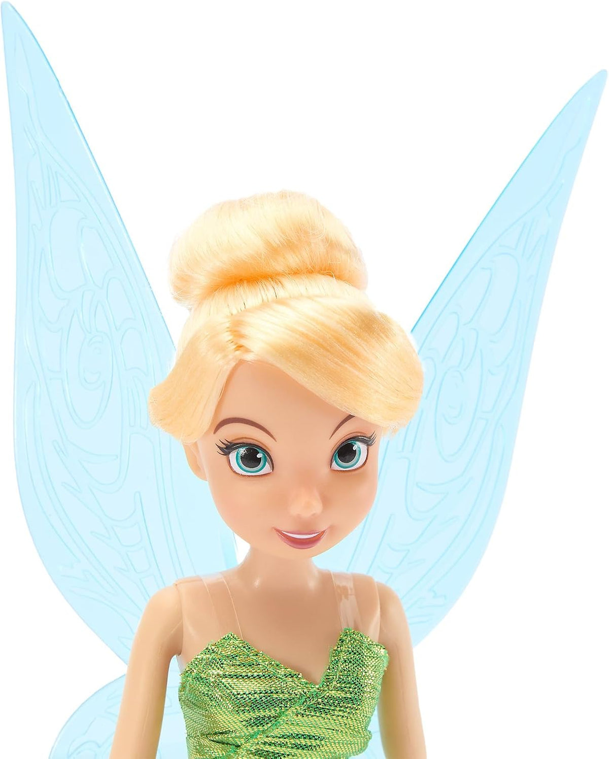 Disney Boneca Clássica Oficial da Sininho (Tinker Bell) da Store, 28 cm – Boneca Fada de Peter Pan com o Icônico Vestido Verde