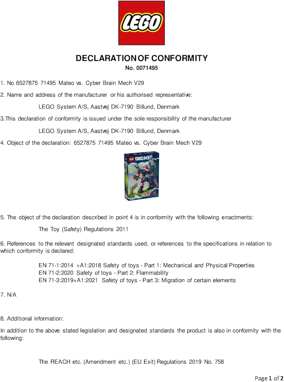 LEGO DREAMZzz 2 em 1 Mateo vs. Cyber Brain Mech - Robô modular para meninos e meninas a partir de 8 anos - Reconstrói e vira um boneco de escorpião - inclui uma minifigura e um sonhador - Ideia criativa para presente 71495