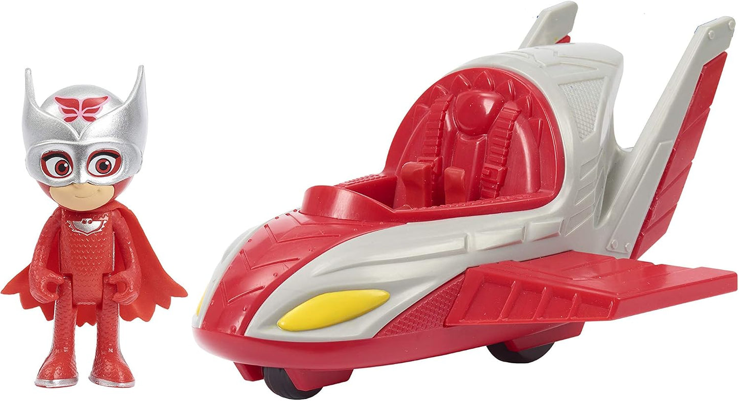 PJ Masks Conjunto de Brinquedo  "Save the Sky" com Figura da Corujita (Owlette) – Presente para Crianças (JP PJMC1200)