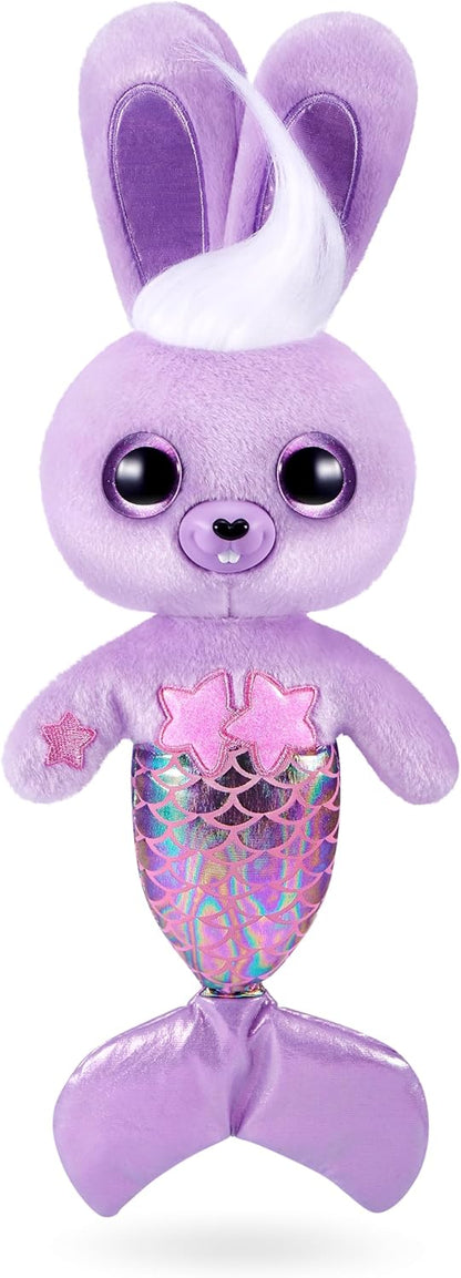 Pets Alive Furmaids da ZURU Sereia de Pelúcia Interativa com Luzes e Sons para Meninas (Coelhinho Roxo)