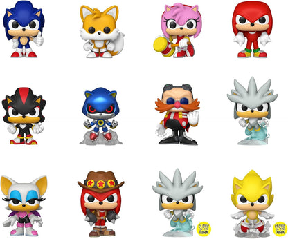Funko Mystery Mini: Sonic the Hedgehog - 1 de 12 para colecionar - Estilos variados - Sonic the Hedgehog - Figura de vinil colecionável - Ideia de presente - Produto oficial - Brinquedos para crianças e adultos e para exibição