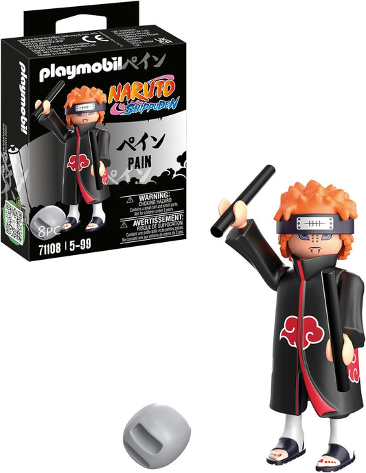 Playmobil 71108 Naruto: Conjunto de figuras de dor, Figura de colecionador de anime Naruto Shippuden, Playset adequado para crianças e fãs com mais de 5 anos