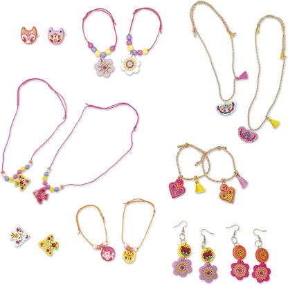 Janod - 16 Joias da Amizade para Criar - Amuletos de Argila Polímera Autocriáveis - Kit de Lazer Criativo - Estimula a Criatividade - Atividade Manual Infantil - A partir de 7 anos - J09186