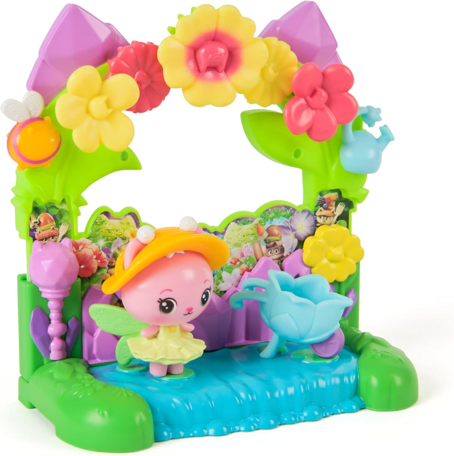 Gabby's Dollhouse: O Filme, Varanda do Jardim da Rainha Kitty, com Figura de Brinquedo e Acessórios para Casa de Bonecas, Brinquedos Infantis para Meninas e Meninos a partir de 3 Anos