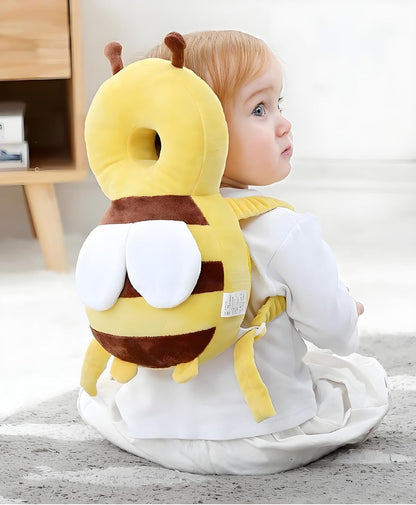 PandaEar Mochila de proteção para cabeça para bebês, protetor de cabeça para crianças pequenas que estão aprendendo a andar, almofada de proteção de cabeça ajustável e segura (amarela)