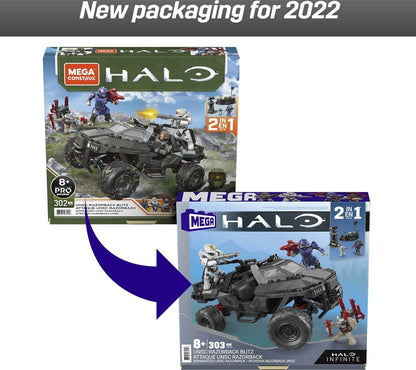 MEGA Halo UNSC Razorback Blitz Vehicle Halo Infinite Construction Set, brinquedos de construção para meninos, GYG59