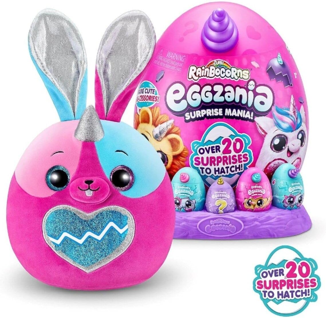 Rainbocorns Eggzania Surprise Mania Whipper the Bunny - Pelúcia coleci