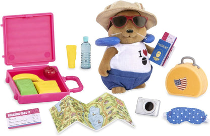 Li'l Woodzeez WZ6702Z Pla Variety Li'l Woodzeez - Conjunto de 20 peças para sala de aula e playground com móveis e acessórios escolares - brinquedos em miniatura e conjuntos de jogos para crianças de 3 anos ou mais, multicolorido, M