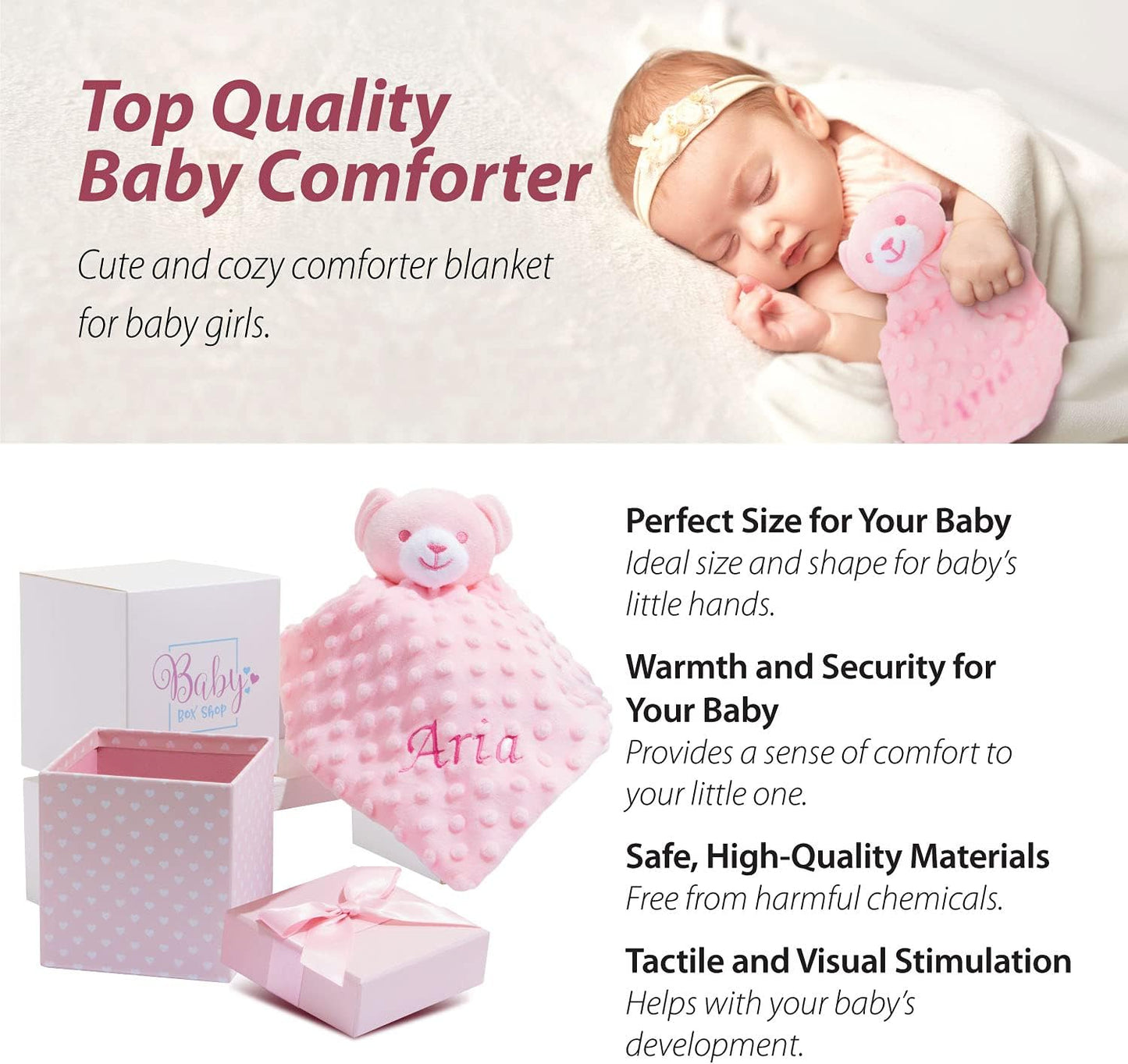 Presentes personalizados para bebês meninos - Edredom personalizado para bebês, Presentes para bebês recém-nascidos, Presentes personalizados para bebês meninos, Brinquedo para bebês meninos, Presente para recém-nascidos