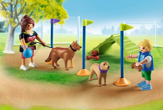 Playmobil 71745 | Minha Vida | Playground para Cães | Brinquedo para Cães para Crianças | Conjunto de Bonecos de Cachorro | Brinquedo para Crianças a Partir de 4 Anos |