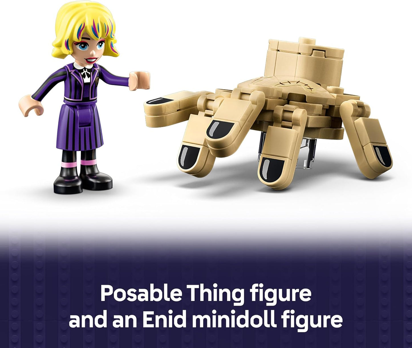 LEGO Apartamento da Wandinha - Brinquedo para brincar e exibir com uma mini boneca Enid e figura do Mãozinha, além de acessórios - Presente para meninas e meninos a partir de 10 anos e fãs adolescentes da série - 76785