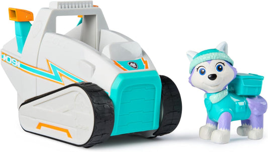 Paw Patrol Caminhão limpa-neve do Everest, brinquedo com figura colecionável, brinquedo sustentável para crianças a partir de 3 anos.