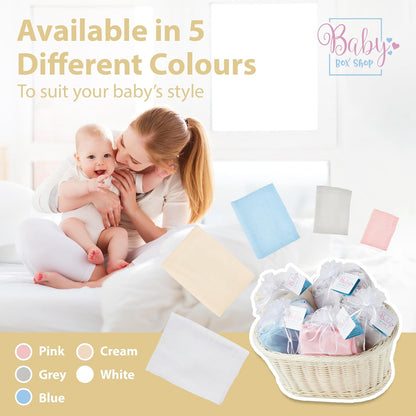 Baby Box Shop - Paninhos de musselina para bebês meninos, 100% algodão macio, para usar como capa de amamentação, paninhos de mão e paninhos de arroto, itens essenciais para bebês recém-nascidos