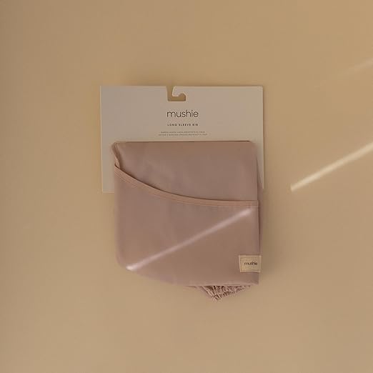 Mushie Babador para Desmame, Manga Longa | Babadores Impermeáveis com Mangas para Bebês e Crianças | Ajuste Regulável para 6 a 24 Meses
