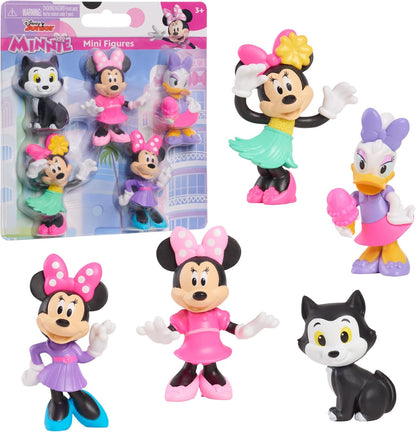 Just Play, Disney Conjunto de 5 miniaturas da Minnie Mouse da Junior da brinquedos infantis para crianças a partir de 3 anos.