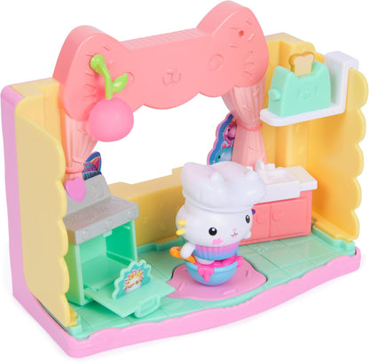 Gabby's Dollhouse: O Filme, a Cozinha Fantástica da Cakey com Confeitos, Figura de Brinquedo e Acessórios para Casa de Bonecas, Brinquedos Infantis para Meninas e Meninos a partir de 3 Anos