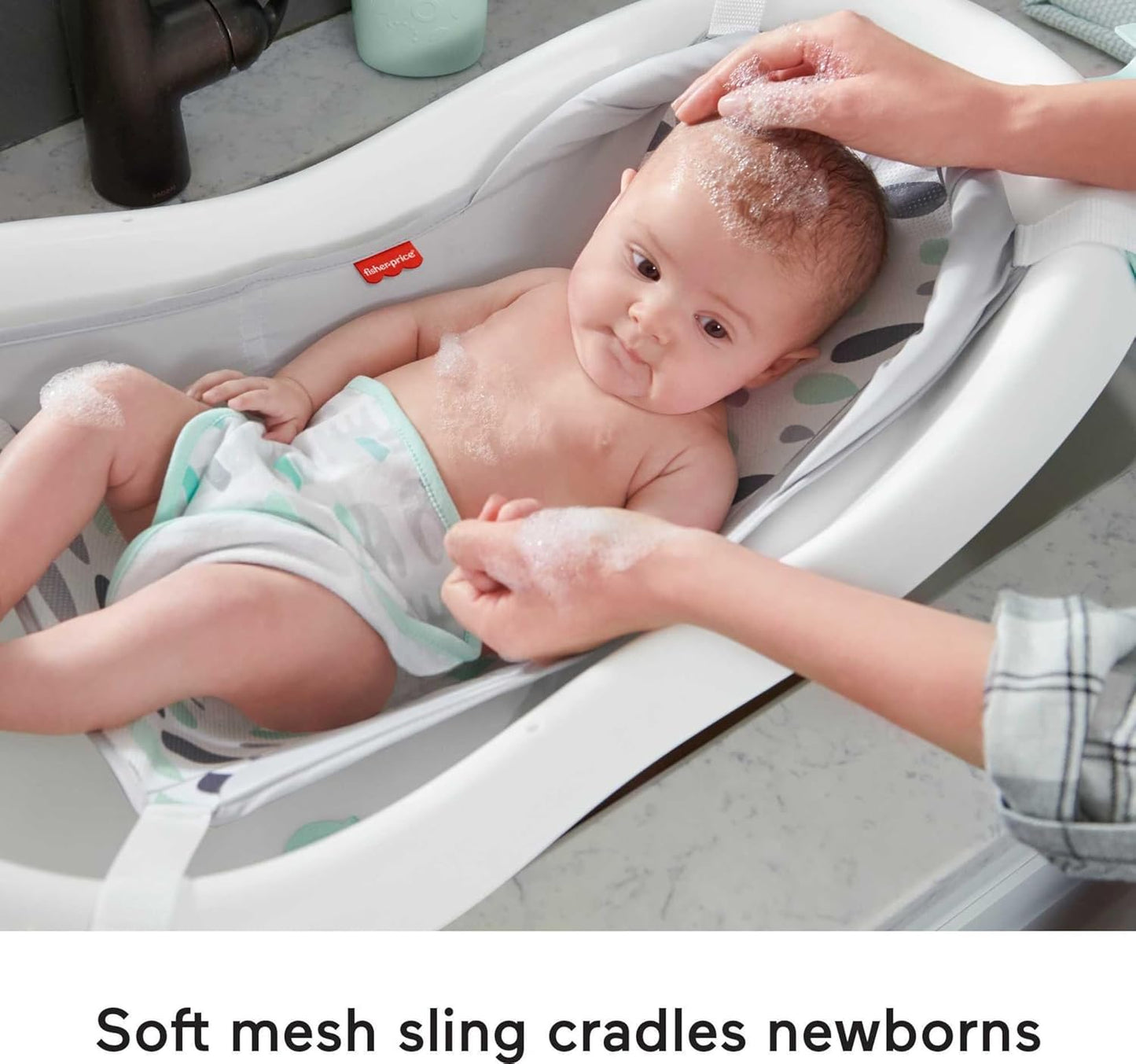 Banheira Fisher-Price 4 em 1 com assento e rede