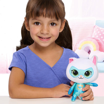 Just Play Disney Junior SuperKitties Pelúcia Pequena de 16,5 cm, Bitsy, Gatinha, Brinquedo Infantil para Crianças a partir de 2 Anos