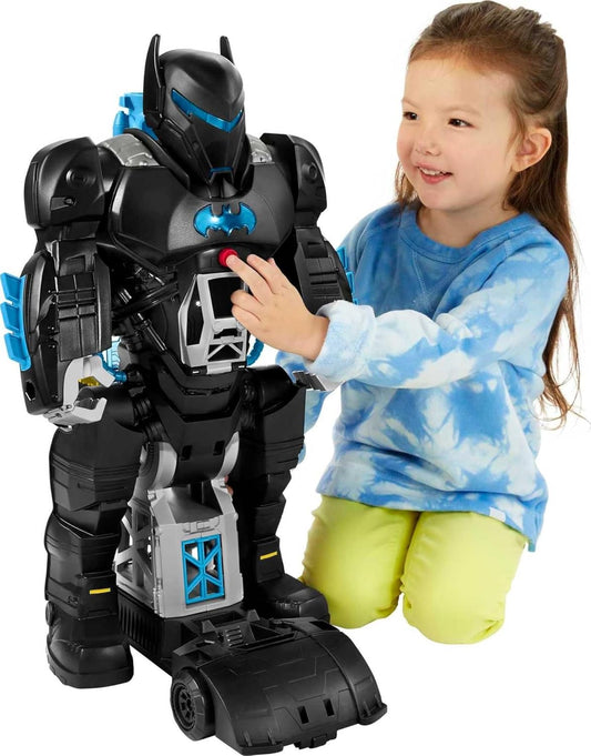 Fisher-Price Imaginext DC Super Friends Bat-Tech Batbot, robô Batman transformável 2 em 1 com luzes e sons para crianças de 3 a 8 anos, HBV67