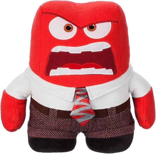 Disney Store Brinquedo macio oficial Anger, Inside Out 2, 25 cm/9,8”, figura de personagem de pelúcia pequena e fofinha para crianças, adequada para idades 0+