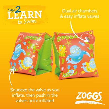 Zoggs Faixas de braço flutuantes para crianças Swimming Aid