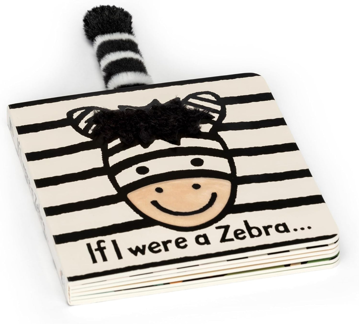 Jellycat Se eu fosse uma zebra Livro cartonado para bebês