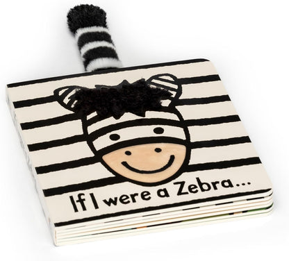 Jellycat Se eu fosse uma zebra Livro cartonado para bebês