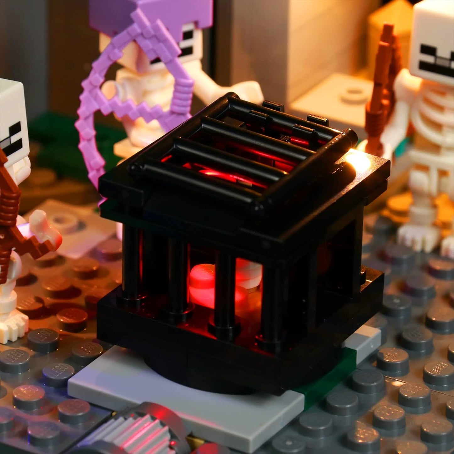 Lego Kit de luz LED para Minecraft Skeleton Dungeon, conjunto de iluminação LED para Minecraft Lego 21189 The Skeleton Dungeon - não inclui modelos, apenas conjunto de luz